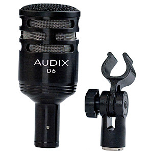 Audix D6 Cardioid Dynamic Kick Drum Microphone